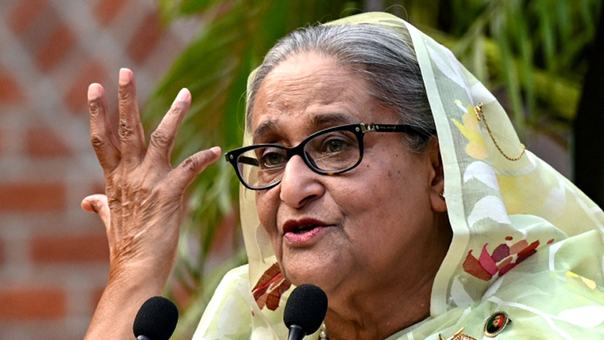 Bà Sheikh Hasina - Ảnh: AFP