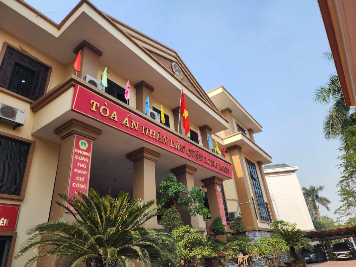 TAND quận Long Biên, nơi xét xử vụ án.