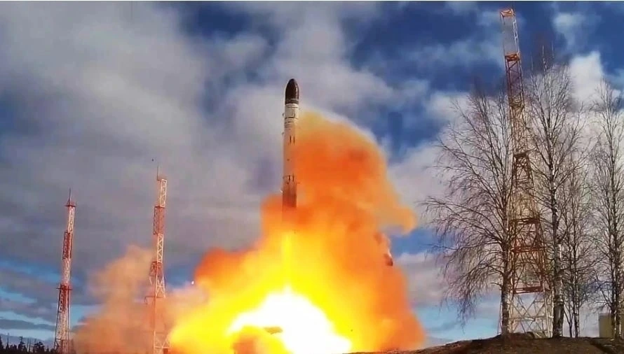 Một vụ phóng thử tên lửa của Nga. Ảnh: Sputnik