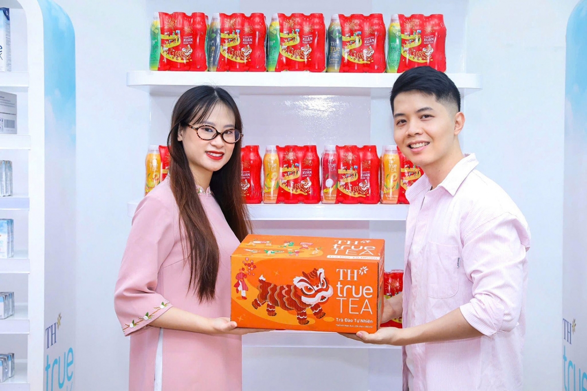 Sản phẩm đồ uống TH Tết Ất Tỵ 2025 có thể dùng làm quà biếu tặng