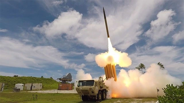 Hệ thống THAAD phóng tên lửa. Ảnh: Lockheed Martin