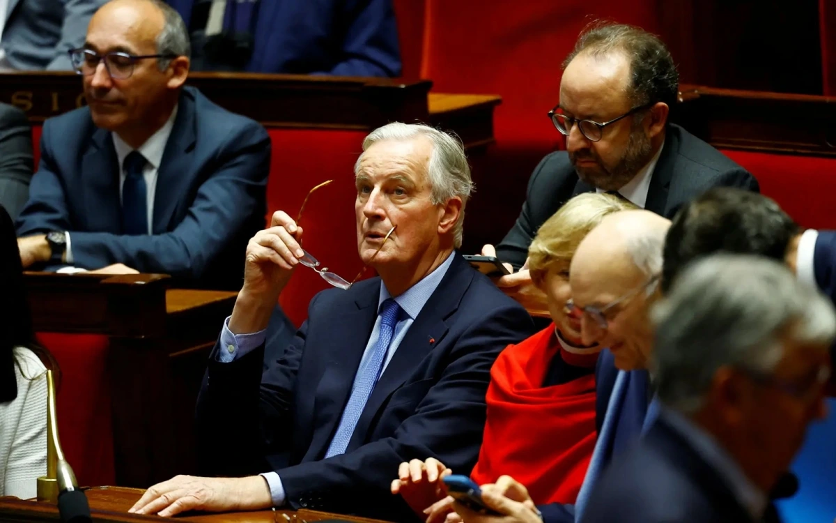 Thủ tướng Pháp Michel Barnier sau cuộc bỏ phiếu bất tín nhiệm tại Quốc hội Pháp. Ảnh: Reuters.