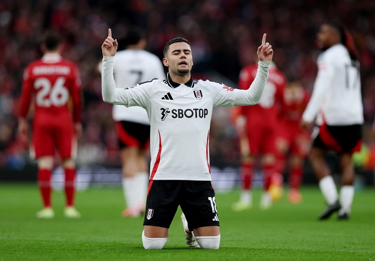 Andreas Pereira là tác giả bàn thắng duy nhất trong hiệp 1. (Ảnh: Reuters). 
