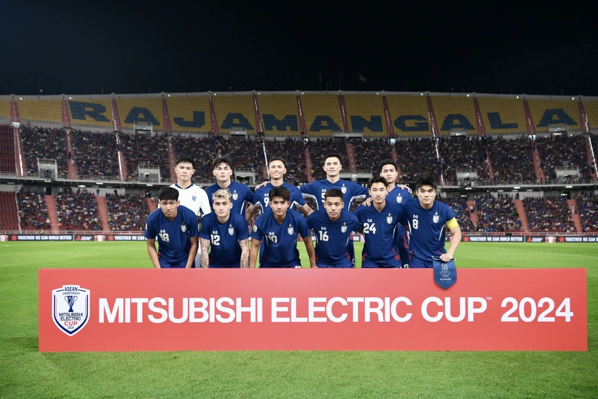 Đội hình xuất phát của các cầu thủ Thái Lan. (Ảnh: FAT). 