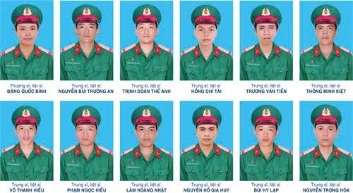 Truy tặng Huân chương Bảo vệ Tổ quốc hạng Ba cho 12 liệt sĩ (ảnh: QK7 cung cấp)