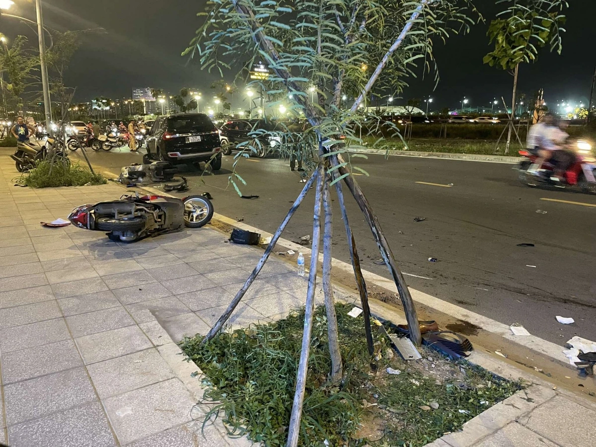 Hiện trường vụ tai nạn giao thông