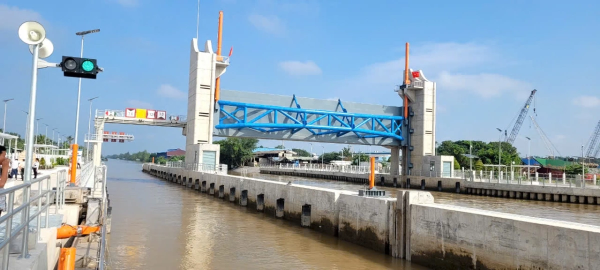 Tỉnh Tiền Giang có nhiều cống ngăn mặn, trữ ngọt để chủ động ứng phó với thiên tai 