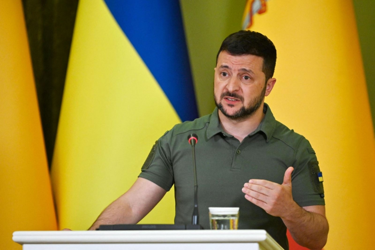 Tổng thống Ukraine Zelensky. Ảnh: Getty