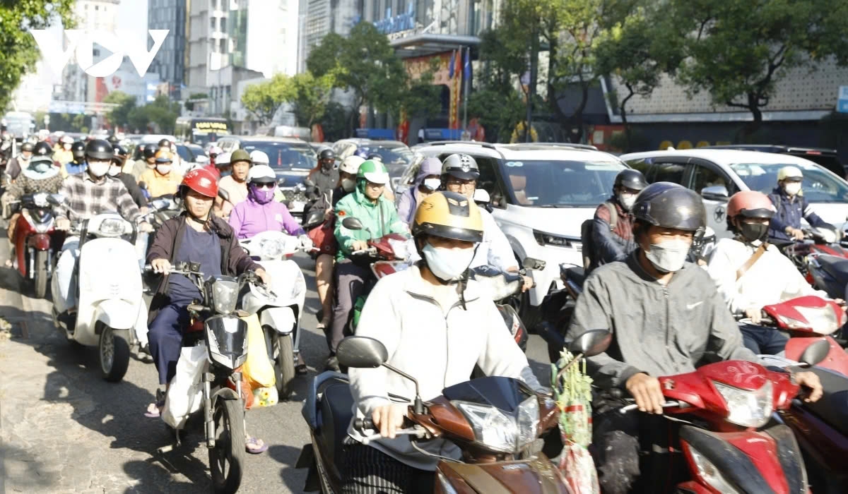 Traffic congestion, especially during the days leading up to the Lunar New Year, is further exacerbating air pollution in the city.