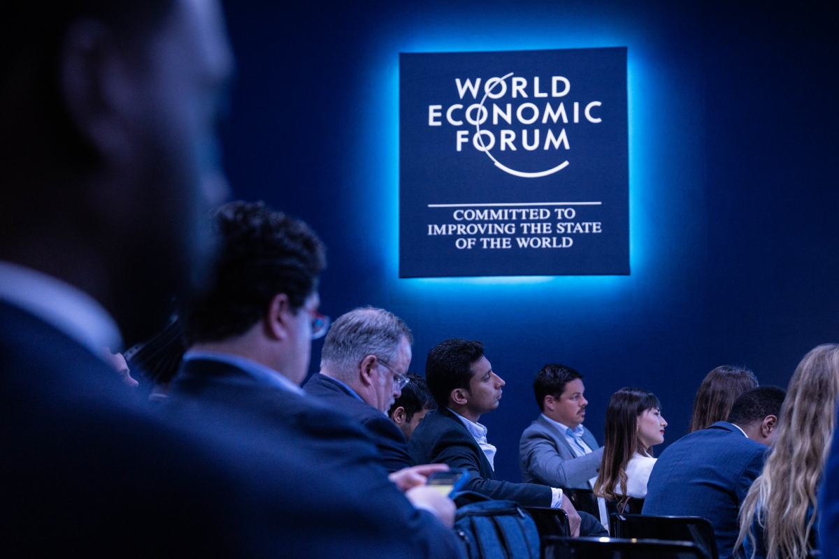 Diễn đàn Kinh tế thế giới (WEF) ở Davos, Thụy Sĩ. Ảnh: Getty
