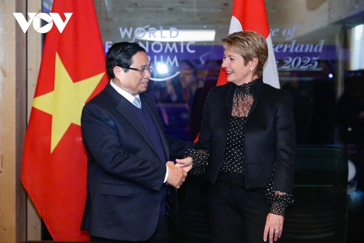 Thủ tướng Phạm Minh Chính và Tổng thống Thụy Sĩ Karin Keller-Sutter