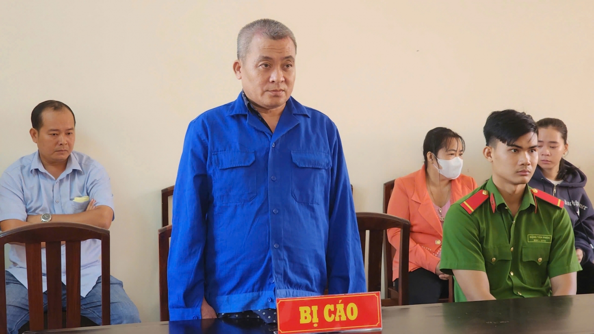 Bị cáo Gần tại phiên tòa.