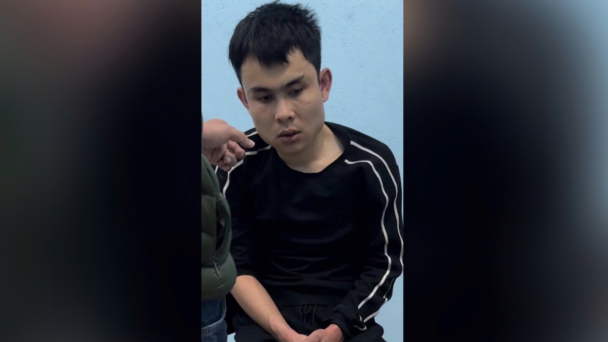 Nguyễn Quốc Lanh tại thời điểm bị bắt giữ
