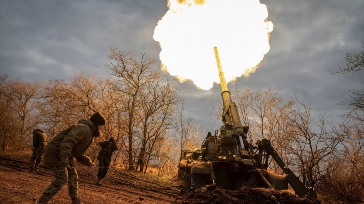 Quân nhân Ukraine trên chiến trường. Ảnh: Reuters