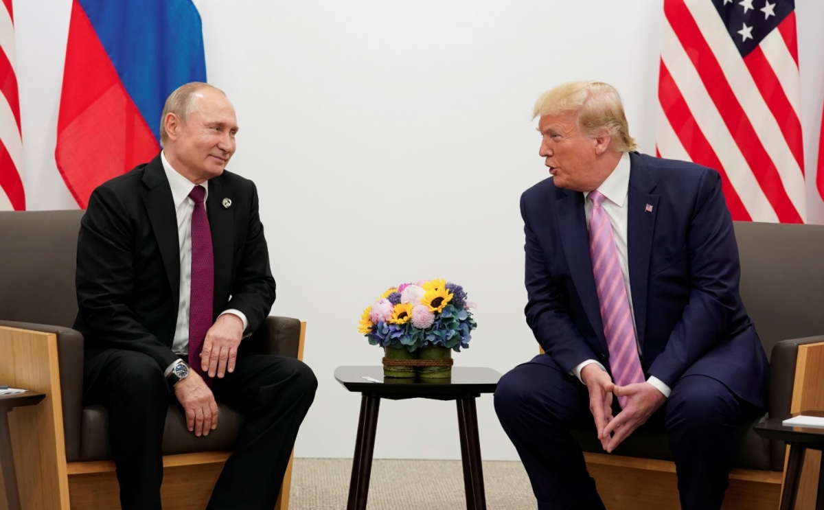 Tổng thống Nga Vladimir Putin và ông Donald Trump. Ảnh: Reuters