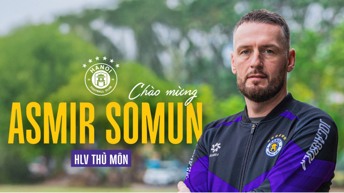 Hà Nội FC ký hợp đồng với HLV thủ môn Asmir Somun (Ảnh: Hà Nội FC)