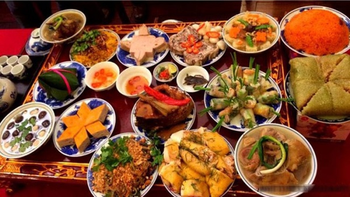 Mâm cỗ truyền thống của người Hà Nội