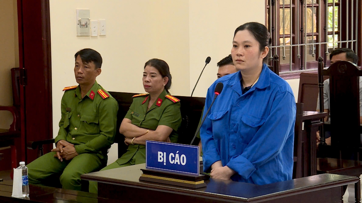 Bị cáo Trần Kim Cương tại Tòa