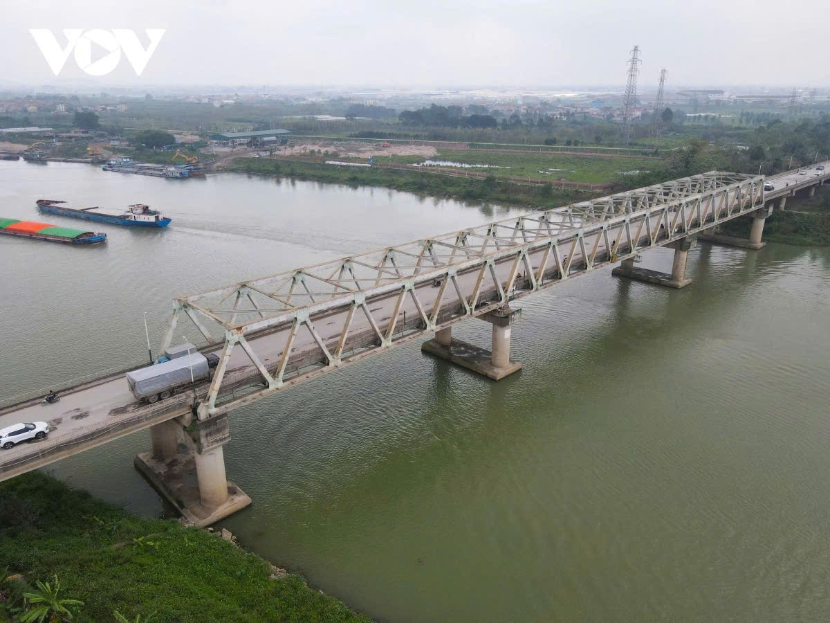 Toàn cảnh Cầu Hồ, Thuận Thành ( Bắc Ninh) khi chưa được sửa chữa