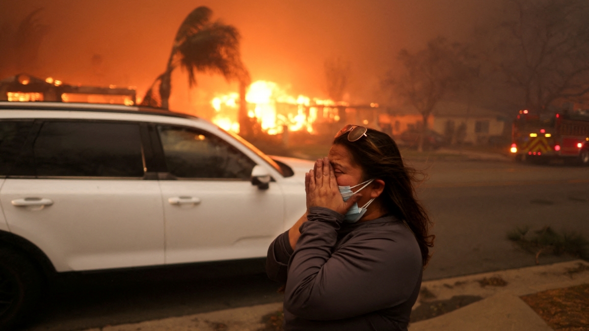 Cháy rừng đã khiến ít nhất 2 người chết, thiêu cháy khoảng 1.000 ngôi nhà (Ảnh: Reuters).