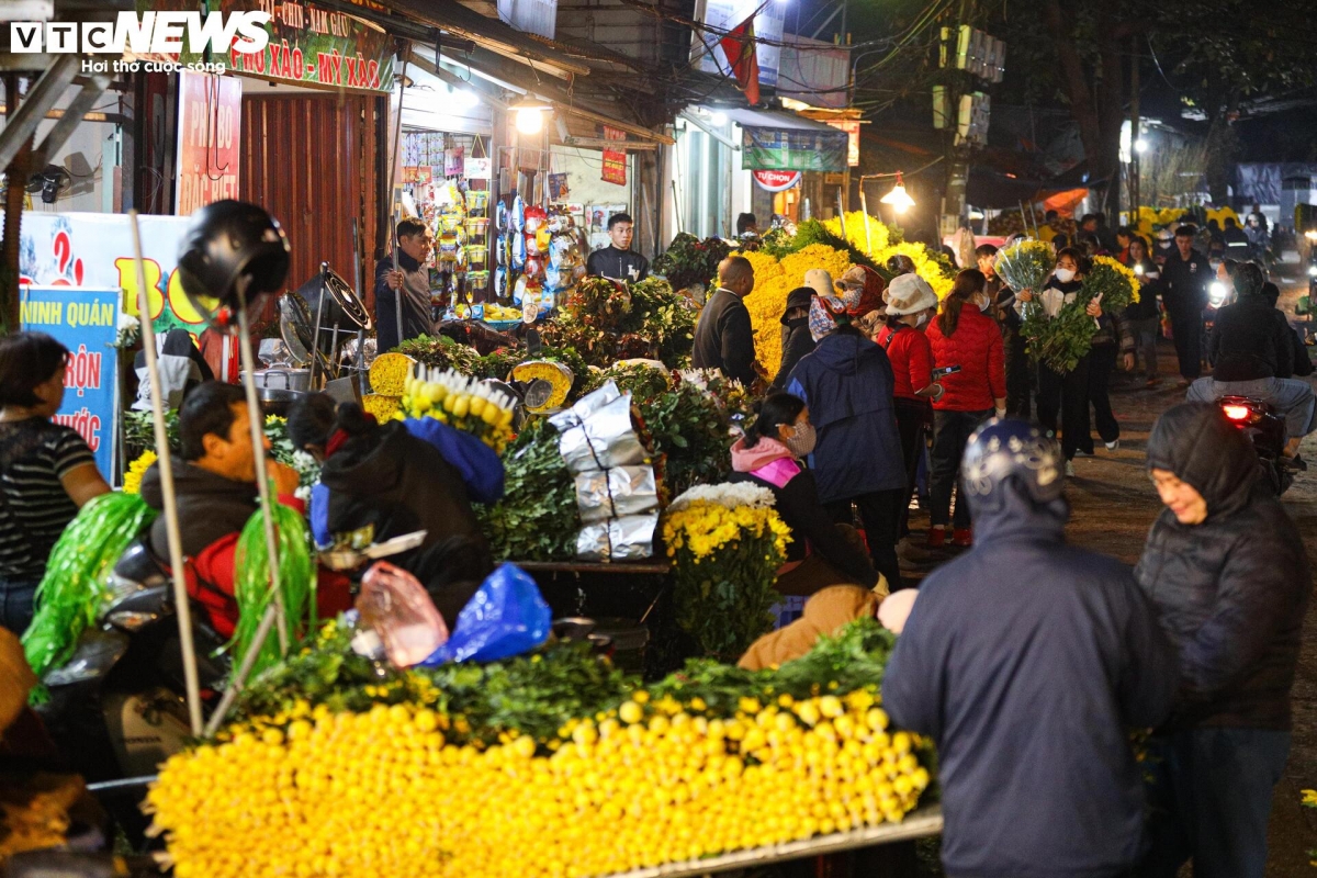 Năm nay, chợ hoa Quảng An đông nghẹt đột biến từ sau 20 tháng Chạp.