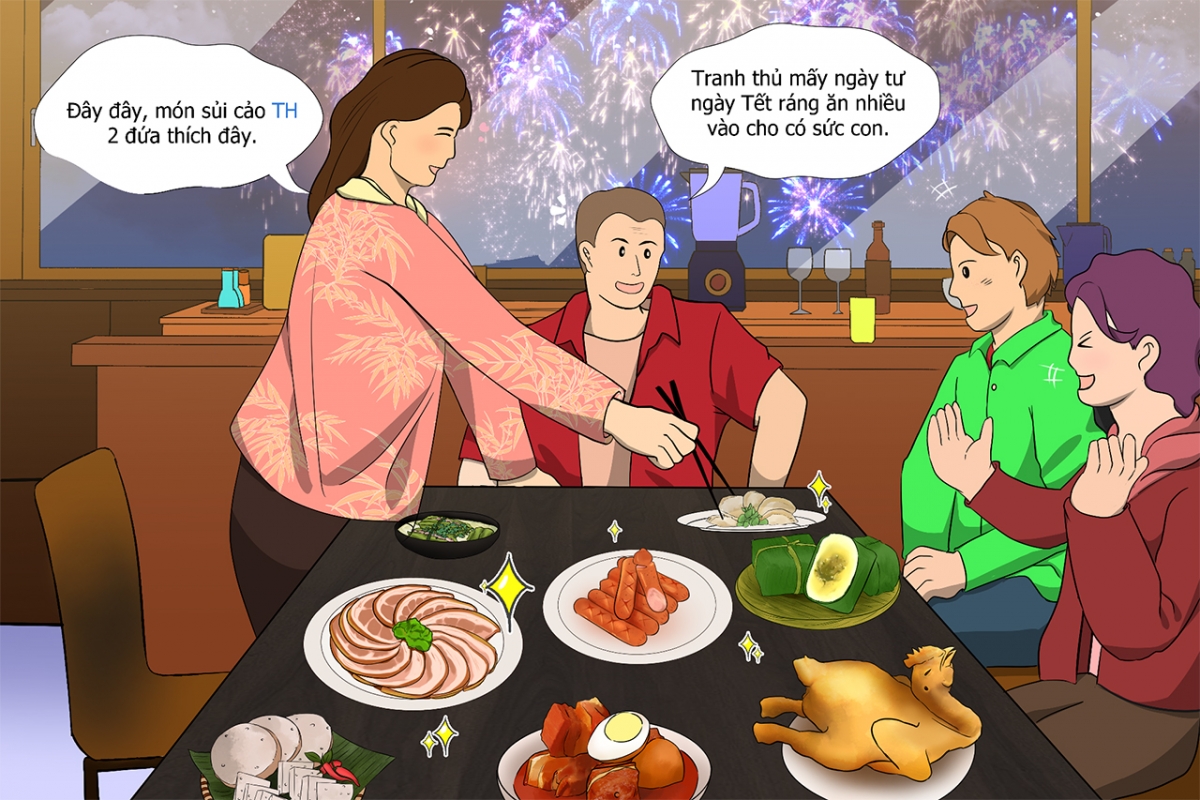 Với những đứa con xa nhà, cả năm trời lạc lõng trong những bữa ăn phương xa, bữa cơm đoàn viên bên gia đình luôn là điều hạnh phúc nhất bởi nơi ấy, họ cảm thấy được yêu thương và thuộc về.