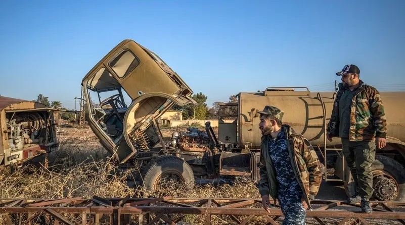 Các chiến binh thuộc Các Lực lượng Dân chủ Syria (SDF) - Ảnh: AFP.