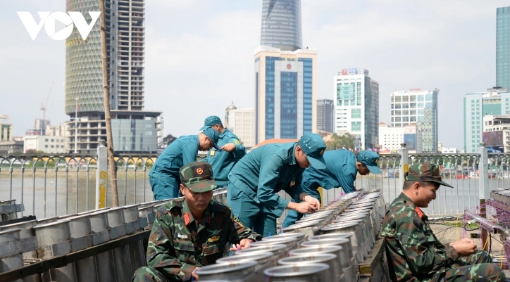At Thu Duc City, preparation of the artillery is urgent, but is done in a safe manner.