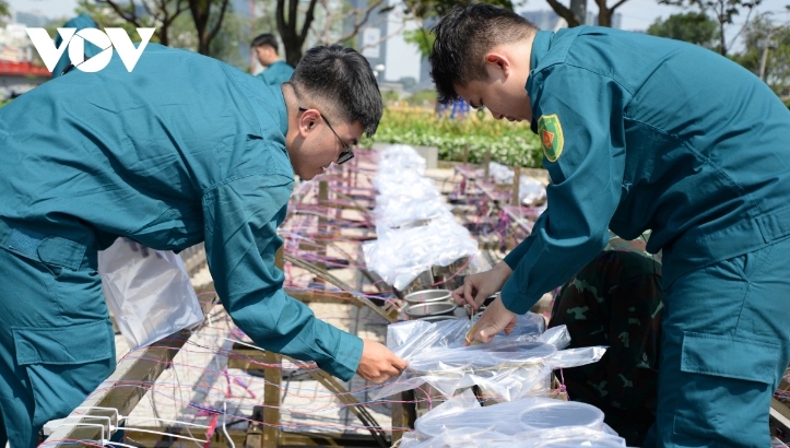 The remaining points for lower-range fireworks will be located across Nha Be district, District 11, Binh Chanh district, Cu Chi district, Can Gio district, District 7, District 12, Hoc Mon district, and District 8.