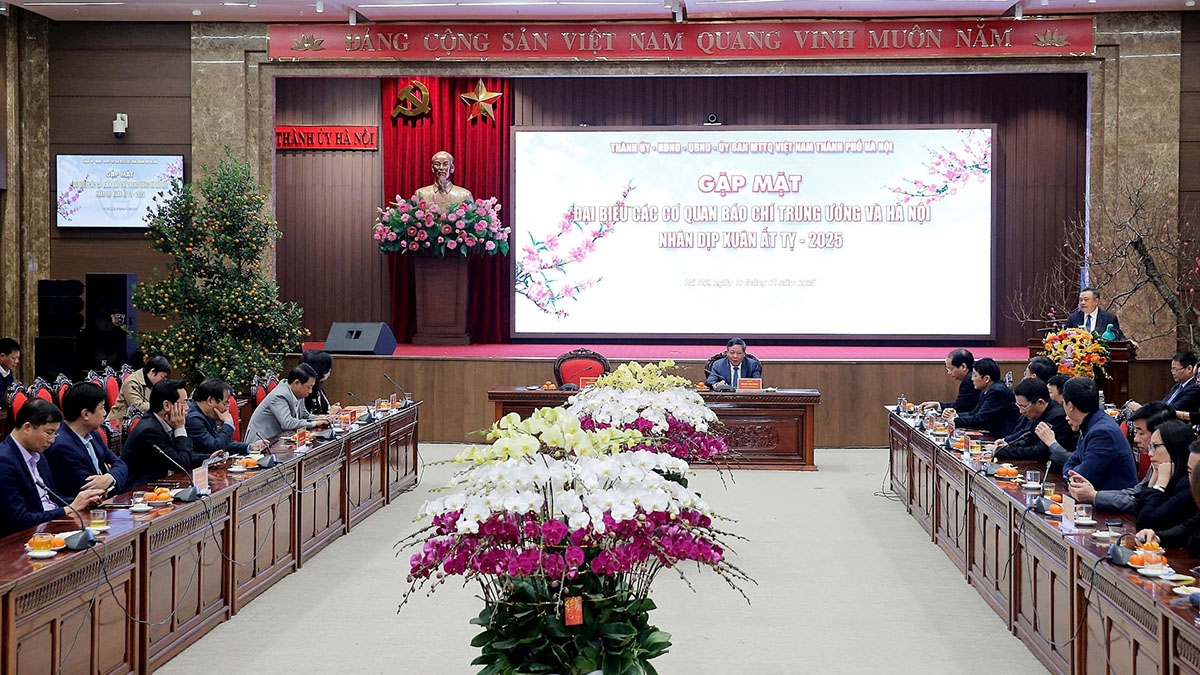 Quang cảnh buổi gặp mặt. Ảnh: Viết Thành