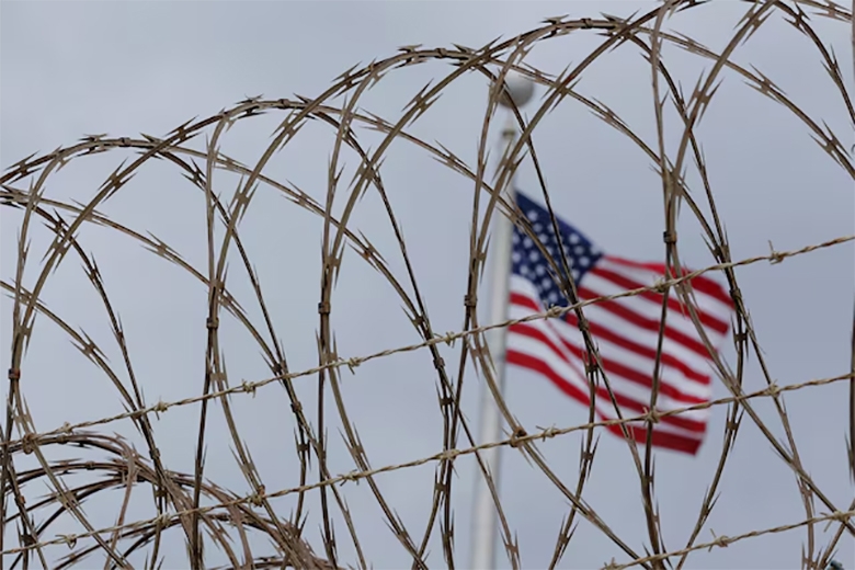 Căn cứ đặc nhiệm Guantanamo VI của Mỹ ở Vịnh Guantanamo, ngày 22/3/2016. Ảnh: Reuters