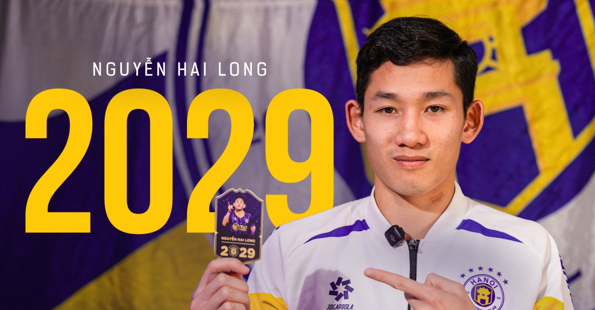 Hai Long ở lại Hà Nội FC với bản hợp đồng có thời hạn tới năm 2029.