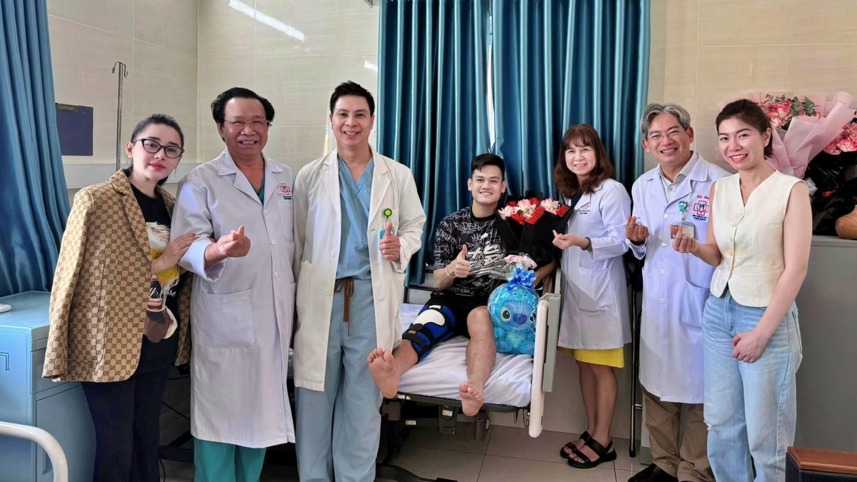 Hậu vệ Hồ Tấn Tài đã được xuất viện.