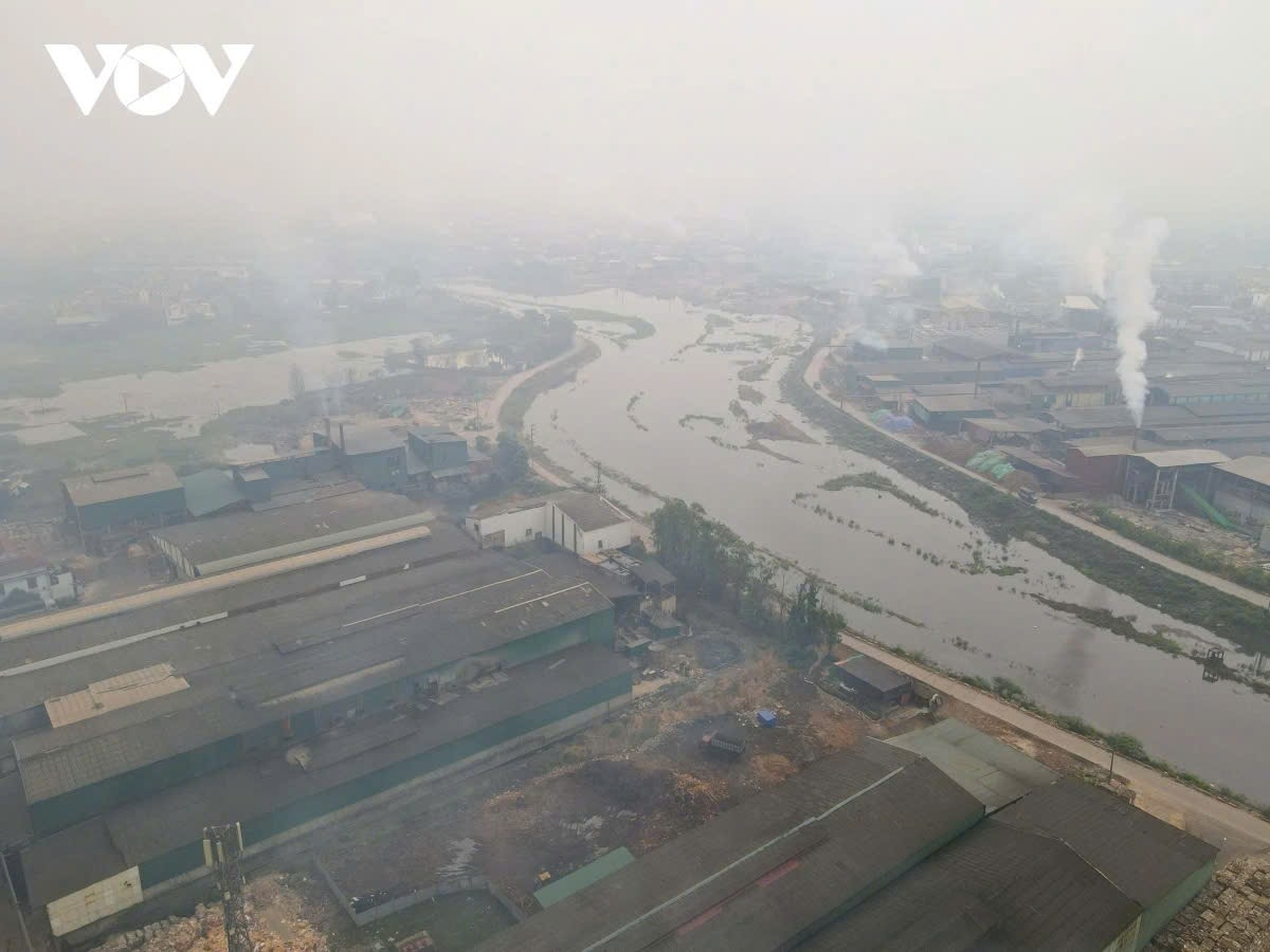 Toàn cảnh phường Phong Khê, TP Bắc Ninh lúc nào cũng trong trạng thái mờ mờ, ảo ảo