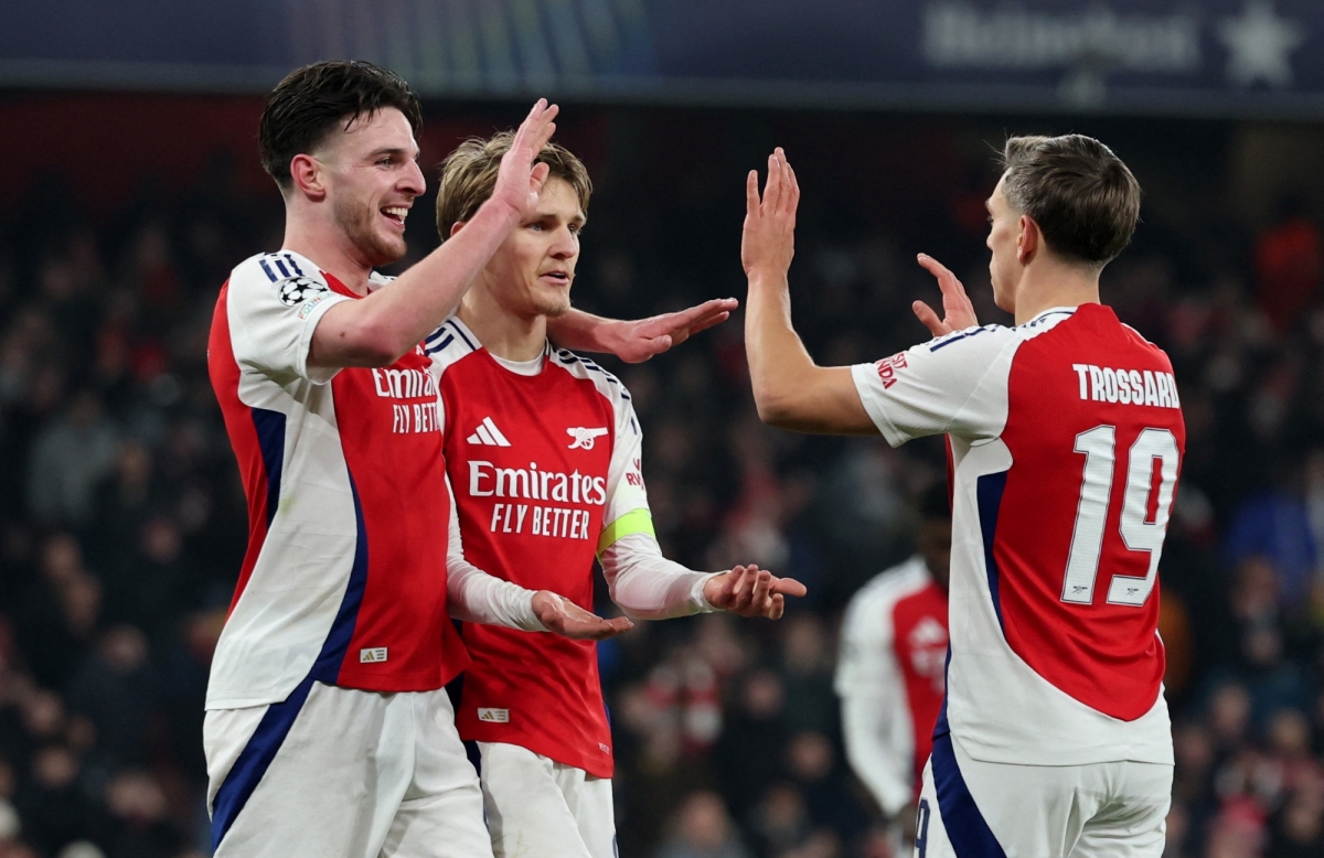 Arsenal có chiến thắng 3-0 trước Dinamo Zagreb. (Ảnh: Reuters)
