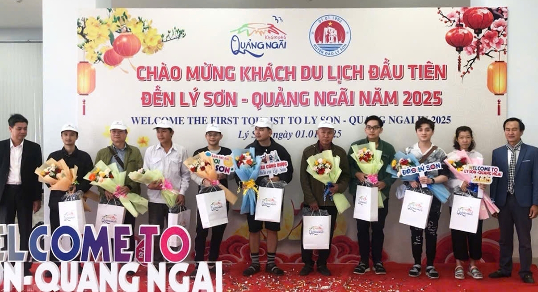 Lý Sơn đón những vị khách đầu năm