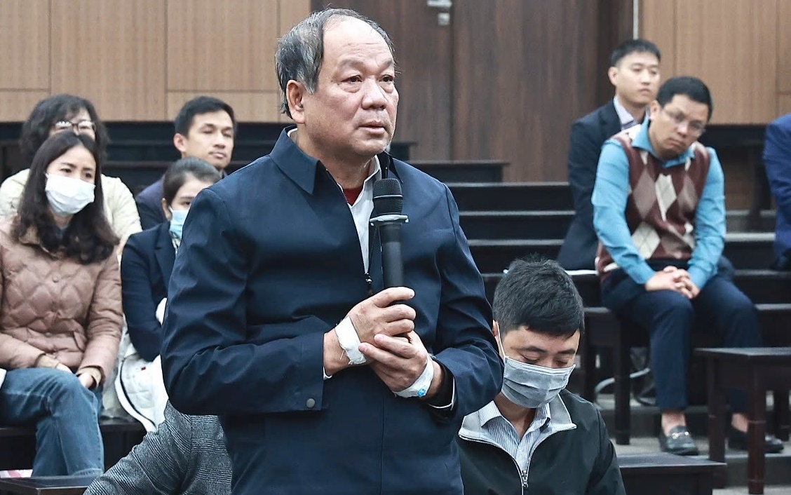 Bị cáo Mai Tiến Dũng tại phiên toà