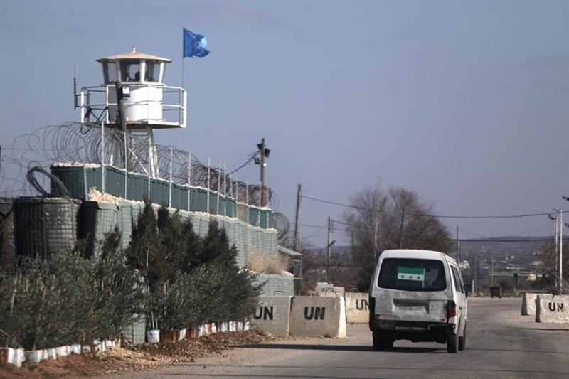 Một địa điểm thuộc vùng đệm do Liên hợp quốc tuần tra tại Cao nguyên Golan (Ảnh: AFP)