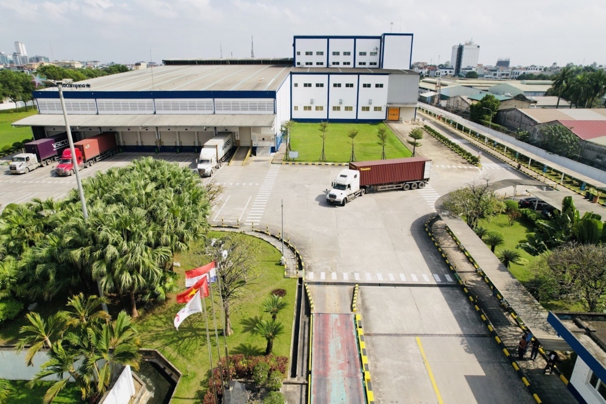 Nhà máy của FrieslandCampina tại Hà Nam, một trong các nhà máy tại Châu Á tiên phong thực hiện mô hình sản xuất xanh