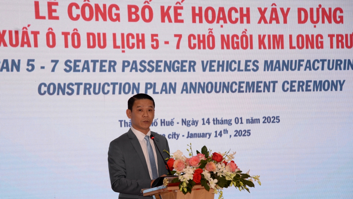Ông Đào Viết Ánh, Tổng Giám đốc Kim Long Motor phát biểu