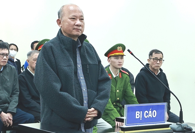 Cựu Chủ tịch UBND tỉnh Bình Thuận Lê Tiến Phương tại phiên toà