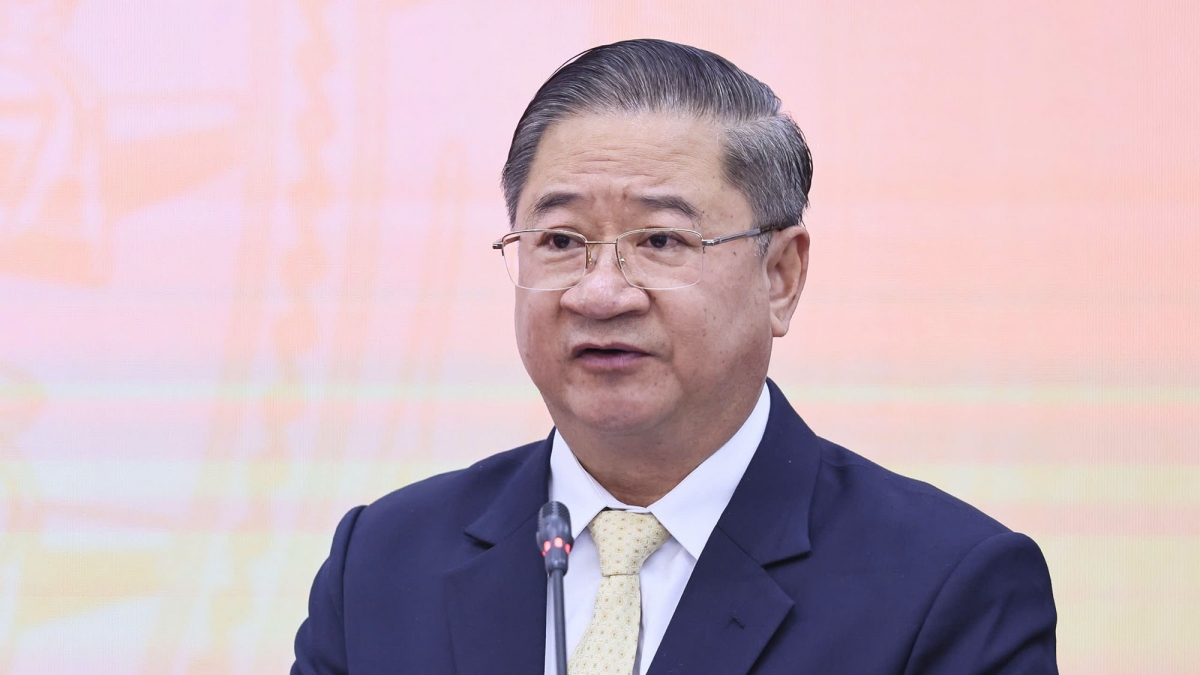 Ông Trần Việt Trường phát biểu nhận nhiệm vụ
