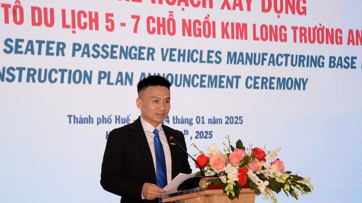 Ông Vương Huy, Phó Tổng Giám đốc Tập đoàn Changan Automobile phát biểu