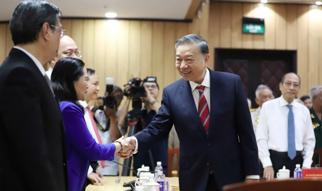 The meeting takes place on the occasion of the Lunar New Year, known locally as Tet, and the 95th founding anniversary of the Communist Party of Vietnam.