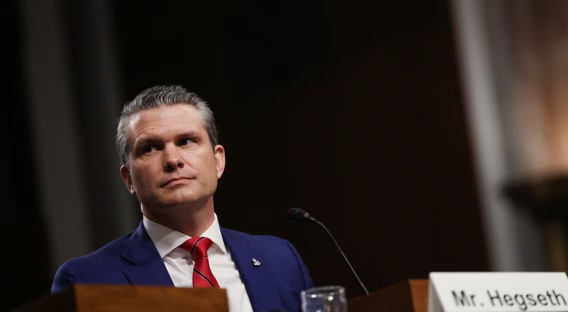 Ứng cử viên Bộ trưởng Quốc phòng Mỹ Pete Hegseth. Ảnh: Reuters.