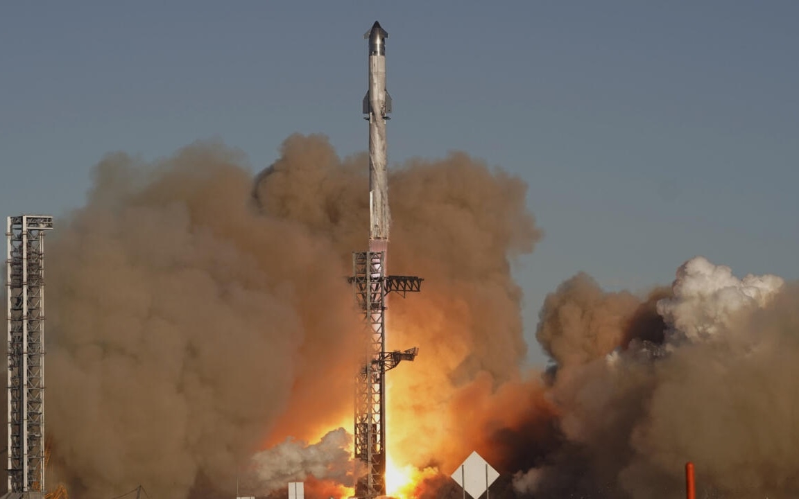 Phóng tên lửae Starship của hãng SpaceX. Ảnh: Fance24.