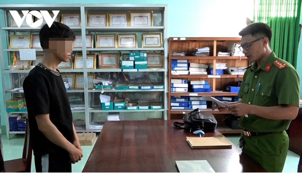 Đối tượng L.H.T bị giữ hình sự để điều tra