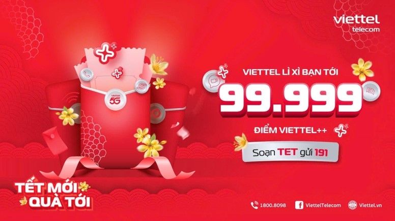 Chương trình lì xì Tết thường niên của Viettel Telecom nhằm tri ân khách hàng