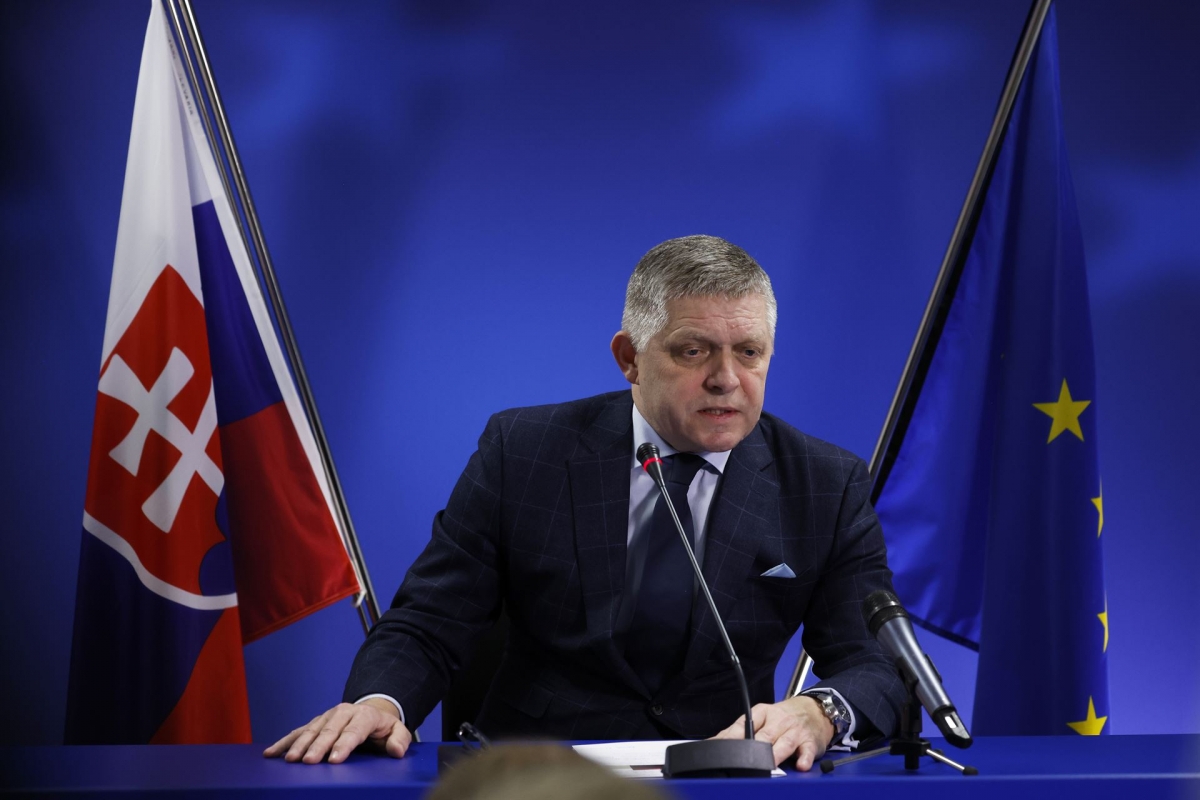 Thủ tướng Slovakia Robert Fico. Ảnh AP.