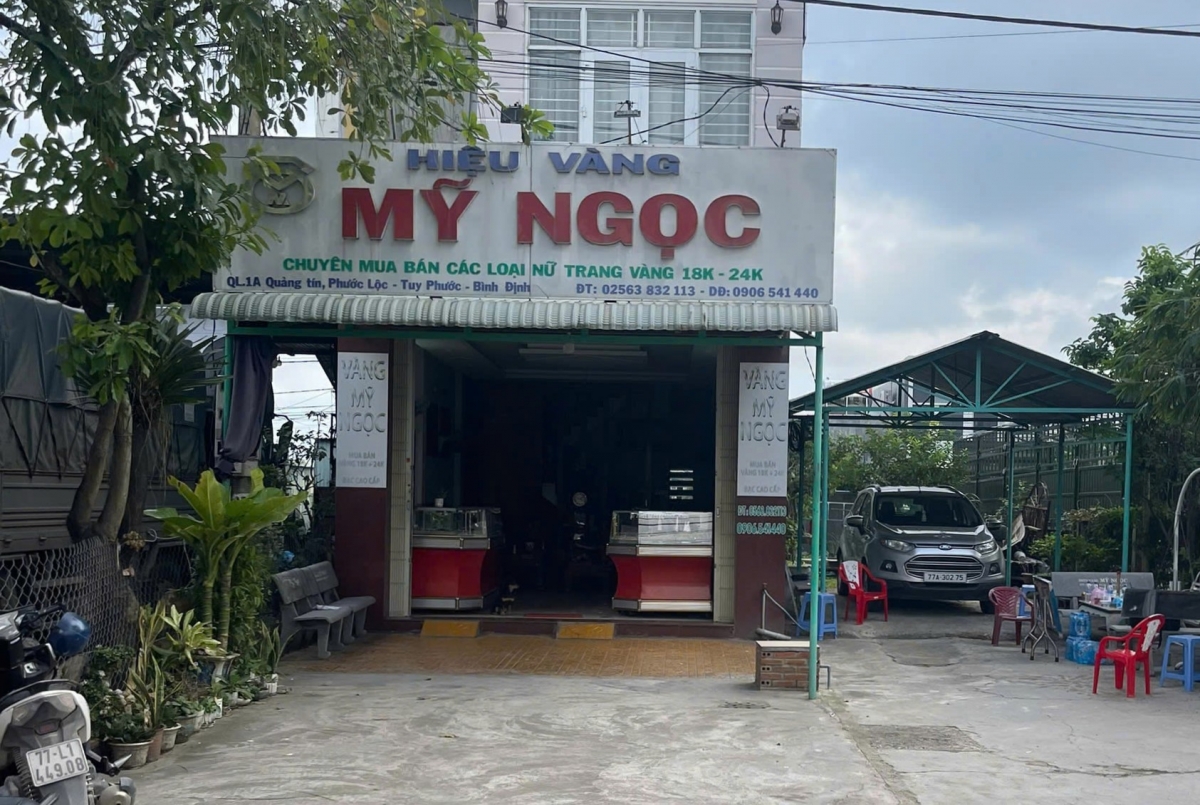 Tiệm vàng Mỹ Ngọc (Ảnh: Công an cung cấp)